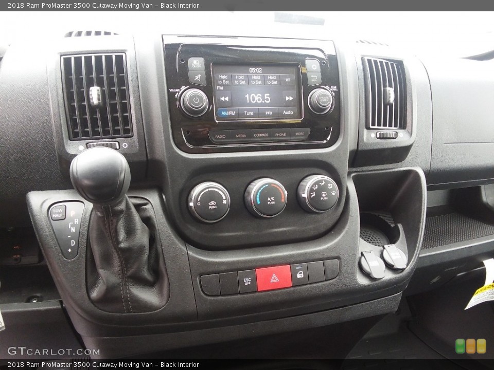 Black Interior Controls for the 2018 Ram ProMaster 3500 Cutaway Moving Van #126145623