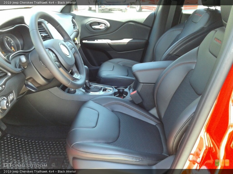 Black Interior Front Seat for the 2019 Jeep Cherokee Trailhawk 4x4 #126146469