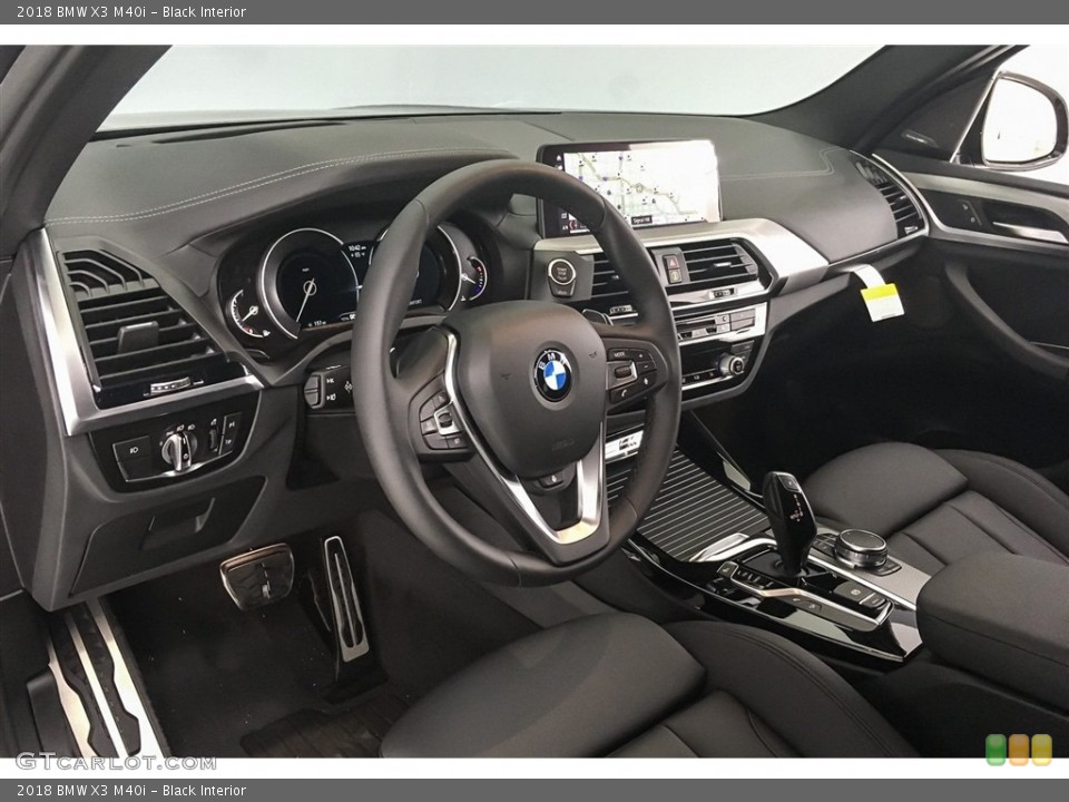 Black Interior Dashboard for the 2018 BMW X3 M40i #126160209