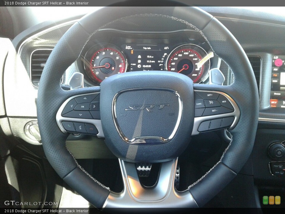 Black Interior Steering Wheel for the 2018 Dodge Charger SRT Hellcat #126162249