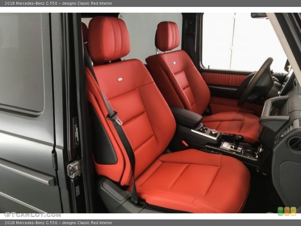 designo Classic Red Interior Photo for the 2018 Mercedes-Benz G 550 #126167790