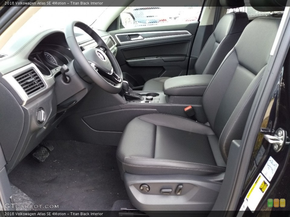 Titan Black Interior Photo for the 2018 Volkswagen Atlas SE 4Motion #126168483