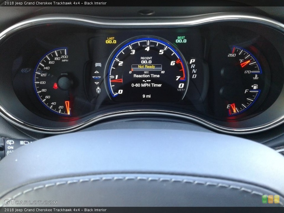 Black Interior Gauges for the 2018 Jeep Grand Cherokee Trackhawk 4x4 #126169143