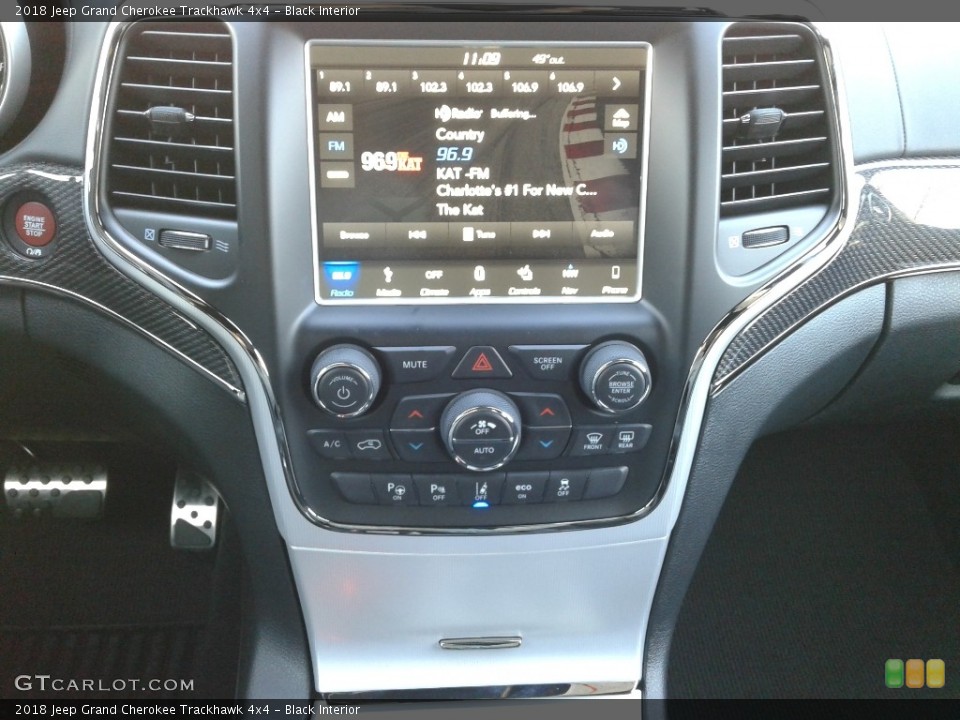 Black Interior Controls for the 2018 Jeep Grand Cherokee Trackhawk 4x4 #126169194