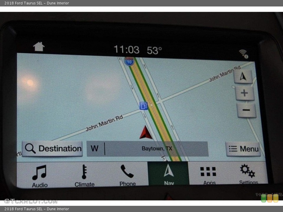 Dune Interior Navigation for the 2018 Ford Taurus SEL #126177924