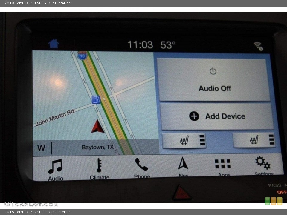 Dune Interior Navigation for the 2018 Ford Taurus SEL #126177969