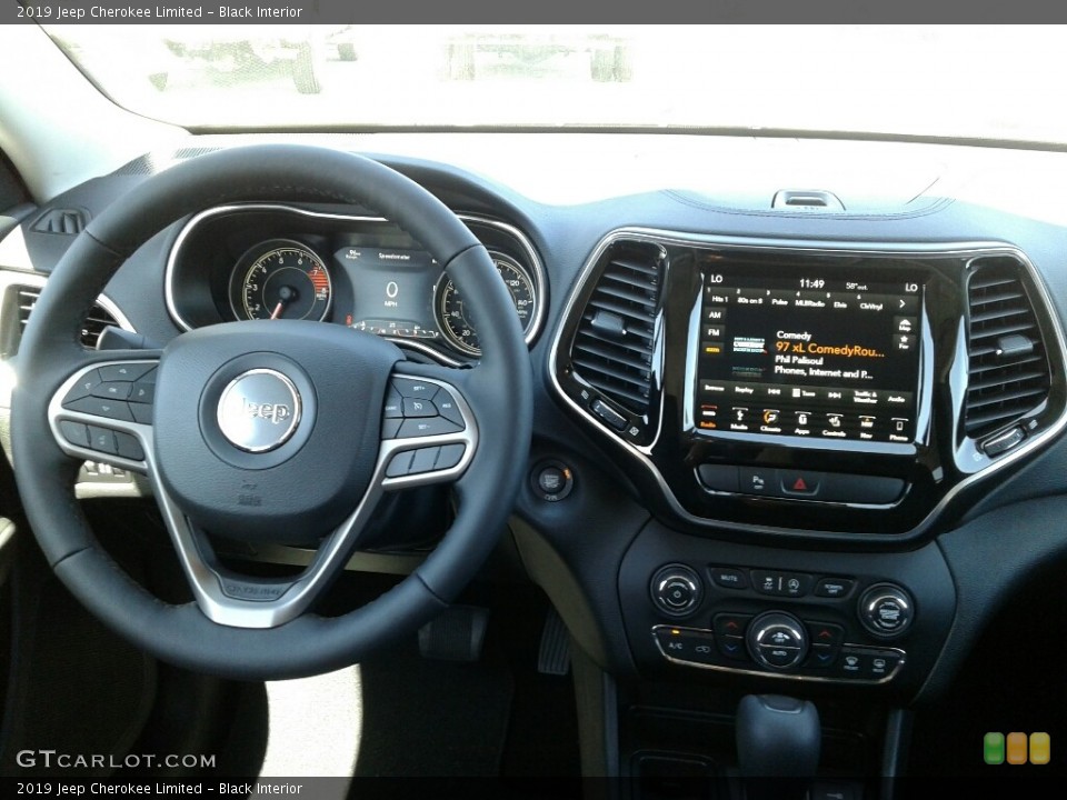 Black Interior Dashboard for the 2019 Jeep Cherokee Limited #126181281