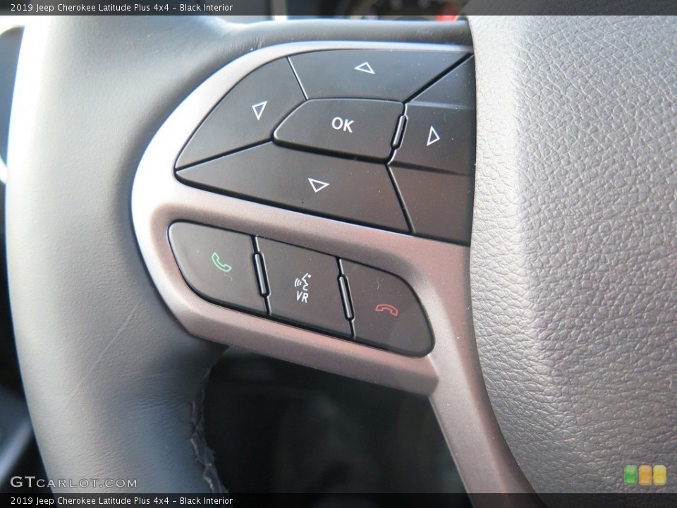 Black Interior Controls for the 2019 Jeep Cherokee Latitude Plus 4x4 #126183087