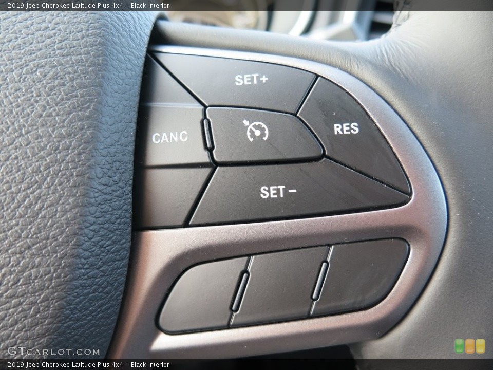 Black Interior Controls for the 2019 Jeep Cherokee Latitude Plus 4x4 #126183090