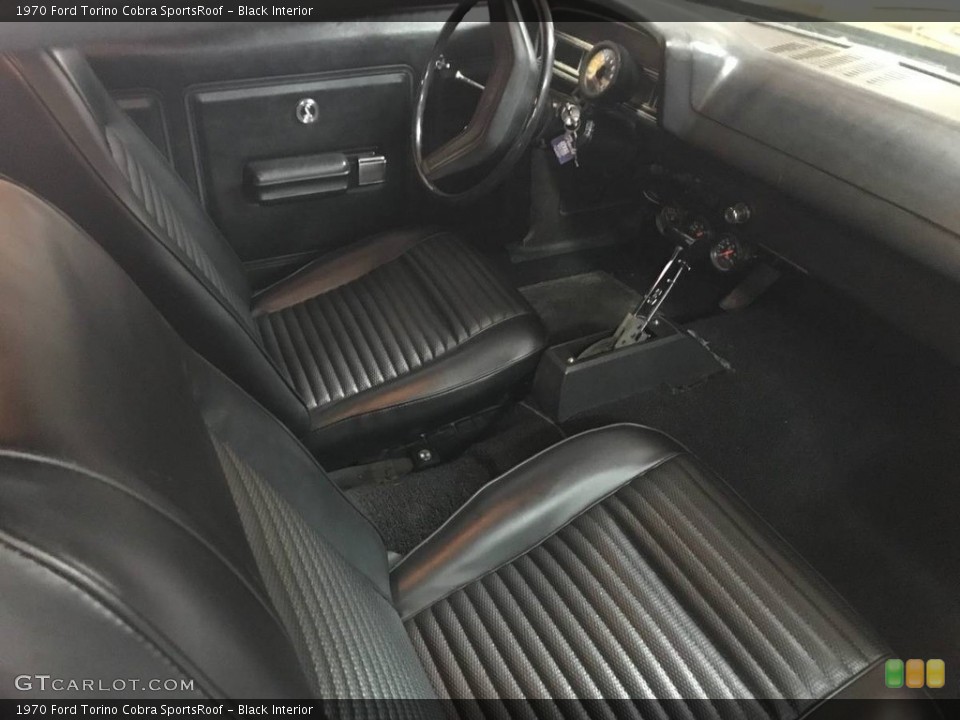 Black Interior Photo for the 1970 Ford Torino Cobra SportsRoof #126184661