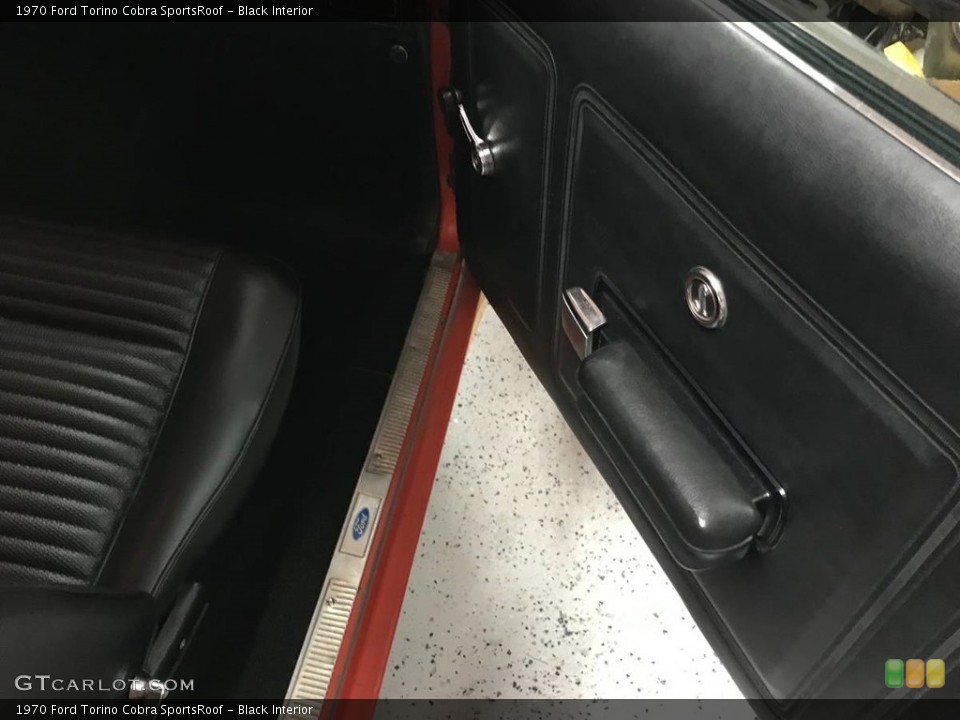Black Interior Door Panel for the 1970 Ford Torino Cobra SportsRoof #126184702