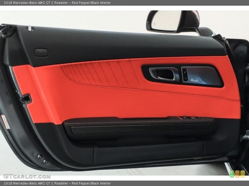 Red Pepper/Black Interior Door Panel for the 2018 Mercedes-Benz AMG GT C Roadster #126197000