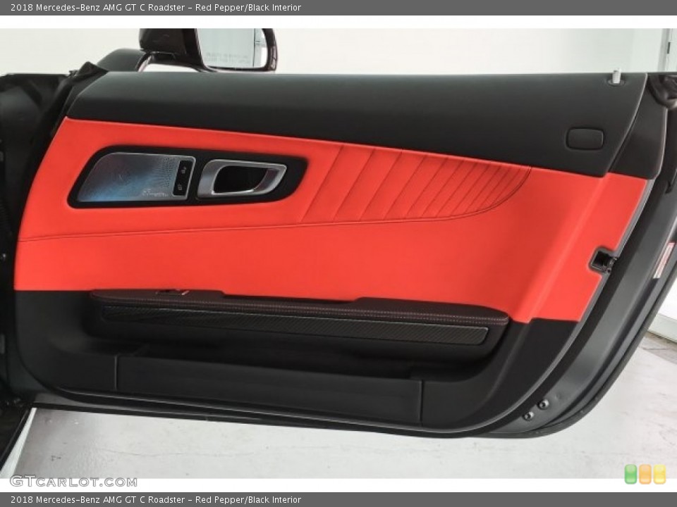 Red Pepper/Black Interior Door Panel for the 2018 Mercedes-Benz AMG GT C Roadster #126197099