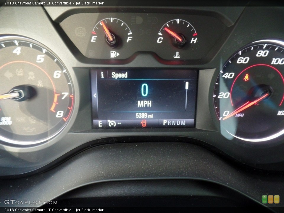 Jet Black Interior Gauges for the 2018 Chevrolet Camaro LT Convertible #126203738