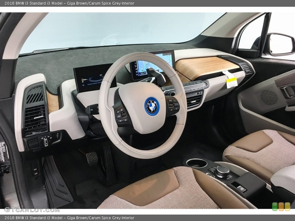 Giga Brown/Carum Spice Grey Interior Photo for the 2018 BMW i3  #126222400