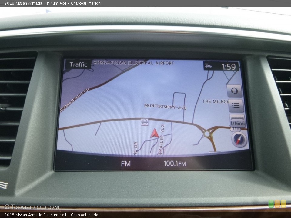 Charcoal Interior Navigation for the 2018 Nissan Armada Platinum 4x4 #126231093