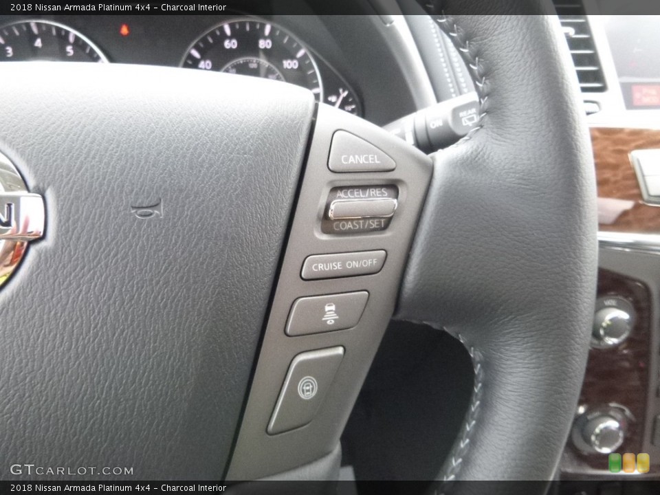 Charcoal Interior Controls for the 2018 Nissan Armada Platinum 4x4 #126231144