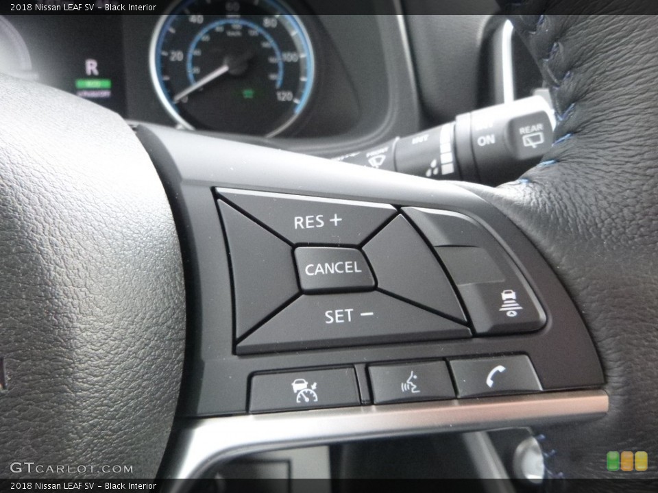 Black Interior Controls for the 2018 Nissan LEAF SV #126231273
