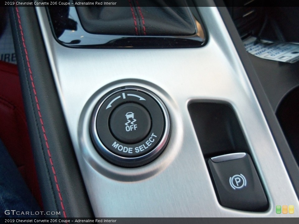 Adrenaline Red Interior Controls for the 2019 Chevrolet Corvette Z06 Coupe #126236397