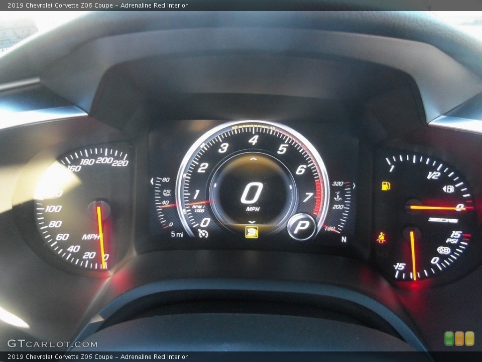 Adrenaline Red Interior Gauges for the 2019 Chevrolet Corvette Z06 Coupe #126236421