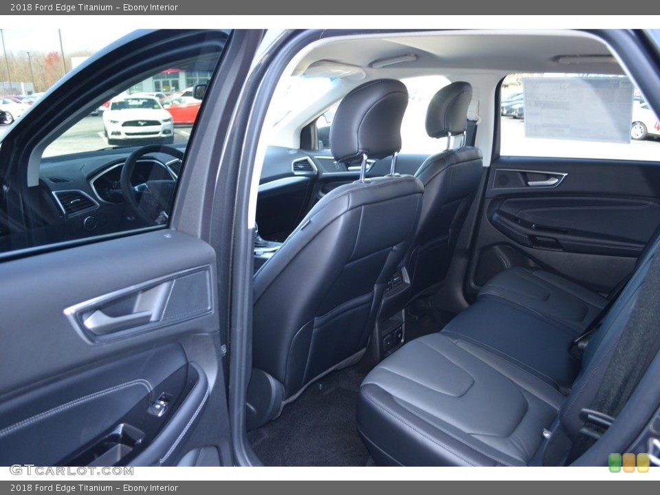 Ebony Interior Rear Seat for the 2018 Ford Edge Titanium #126237957