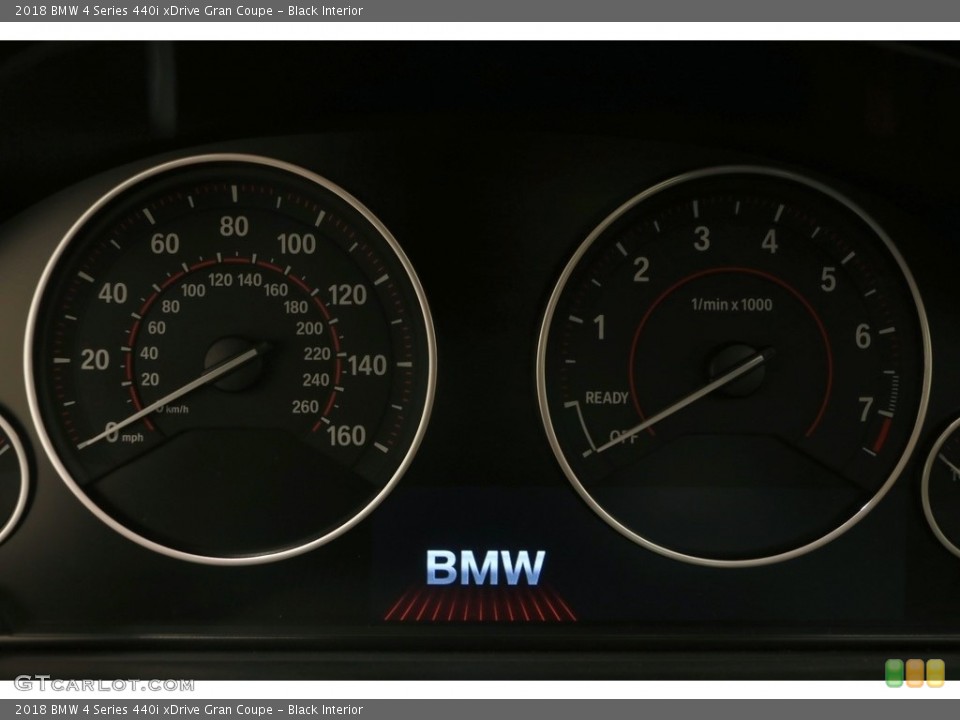 Black Interior Gauges for the 2018 BMW 4 Series 440i xDrive Gran Coupe #126239148