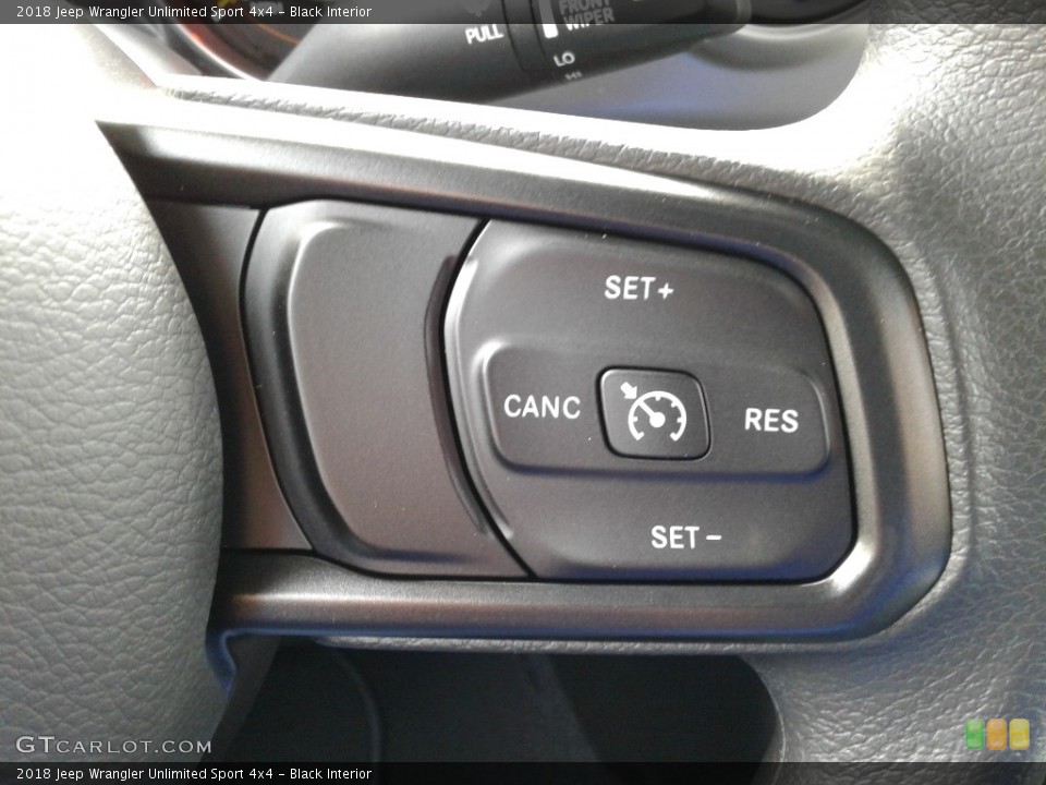 Black Interior Controls for the 2018 Jeep Wrangler Unlimited Sport 4x4 #126239397