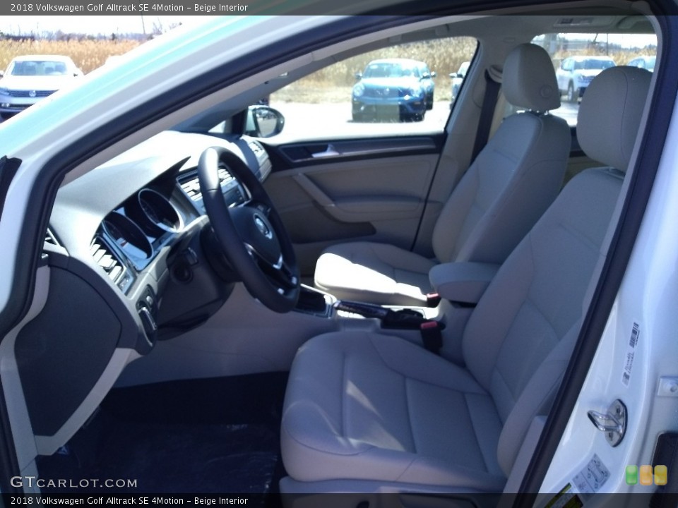 Beige 2018 Volkswagen Golf Alltrack Interiors