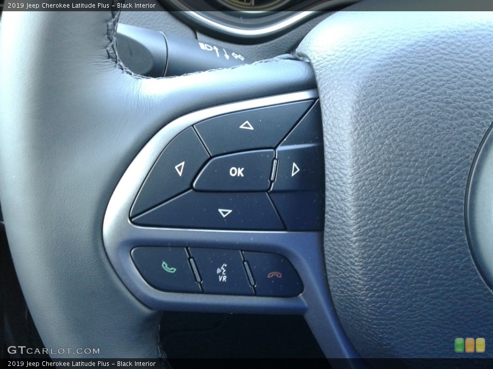 Black Interior Controls for the 2019 Jeep Cherokee Latitude Plus #126240177