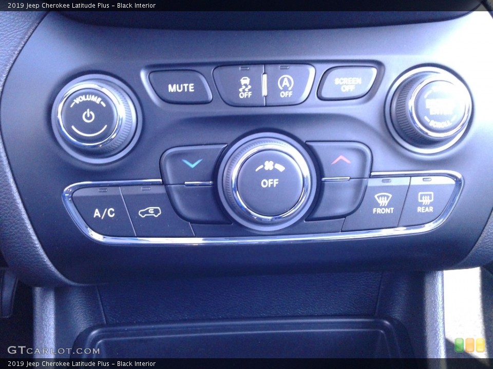 Black Interior Controls for the 2019 Jeep Cherokee Latitude Plus #126240379