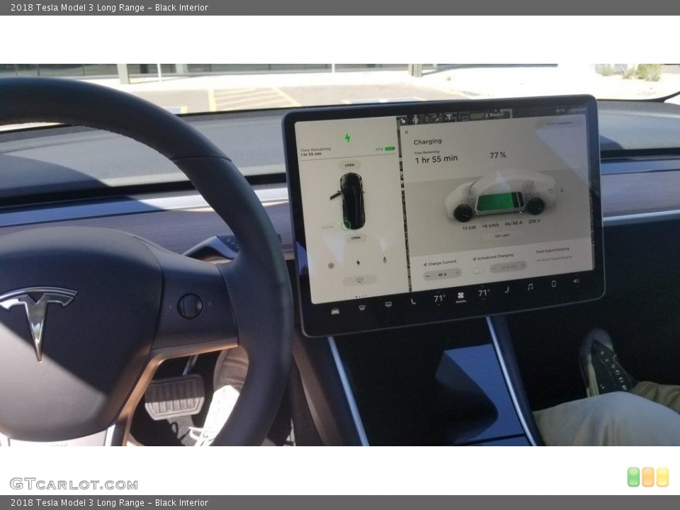 Black Interior Controls for the 2018 Tesla Model 3 Long Range #126242664