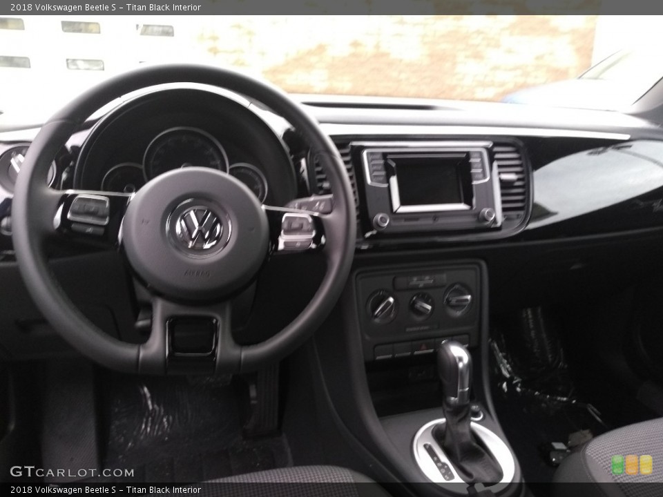 Titan Black Interior Dashboard for the 2018 Volkswagen Beetle S #126254320