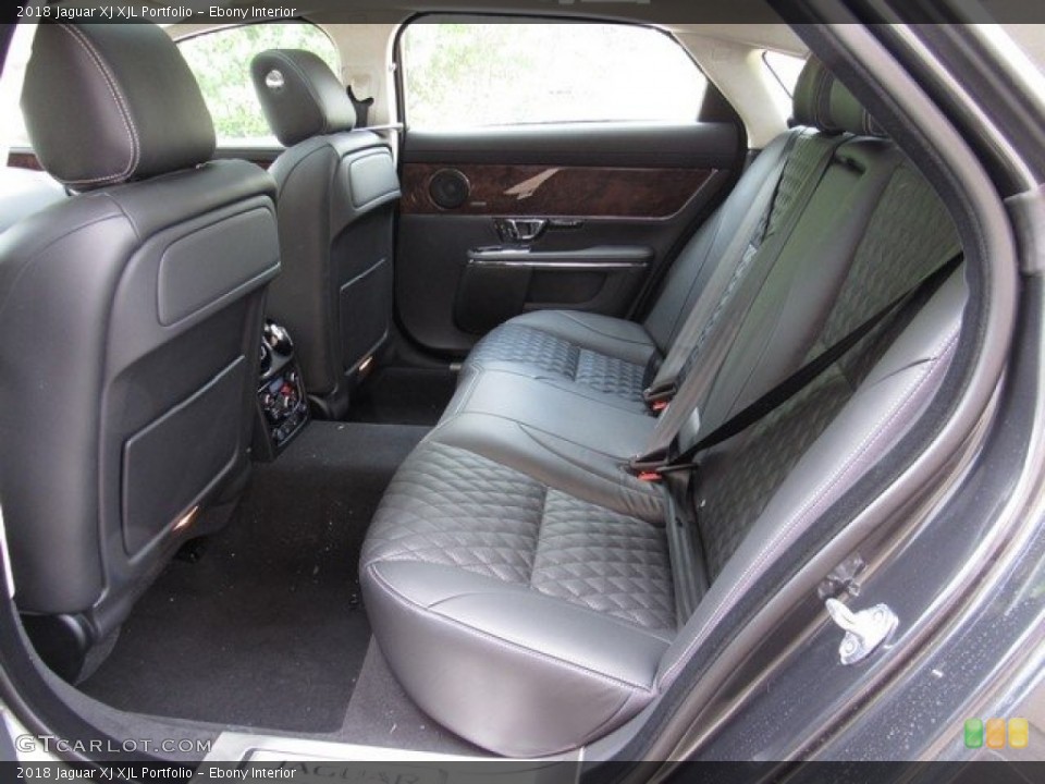 Ebony Interior Rear Seat for the 2018 Jaguar XJ XJL Portfolio #126255637