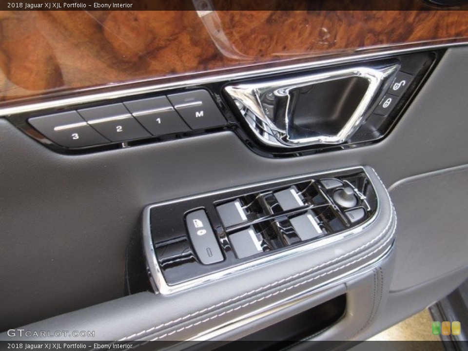 Ebony Interior Controls for the 2018 Jaguar XJ XJL Portfolio #126255856