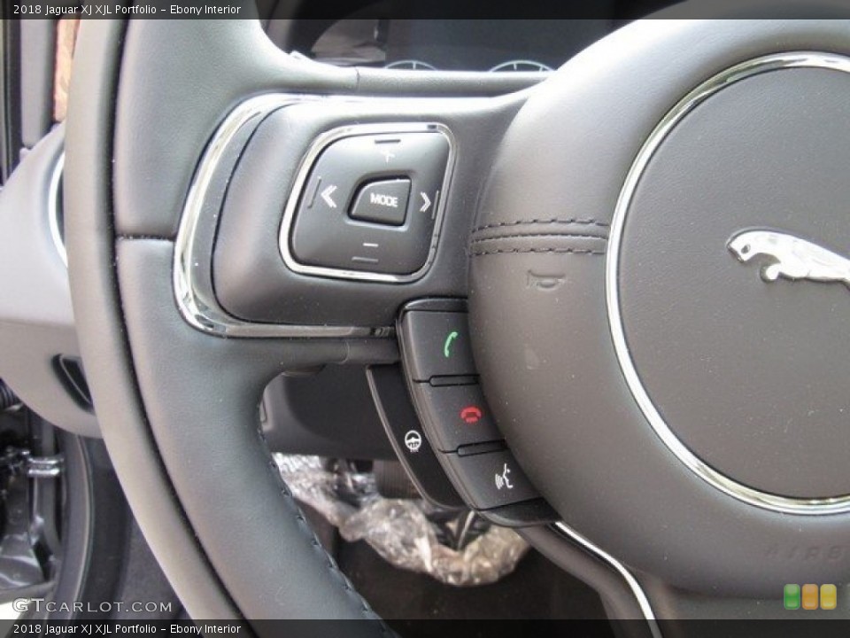 Ebony Interior Controls for the 2018 Jaguar XJ XJL Portfolio #126255916