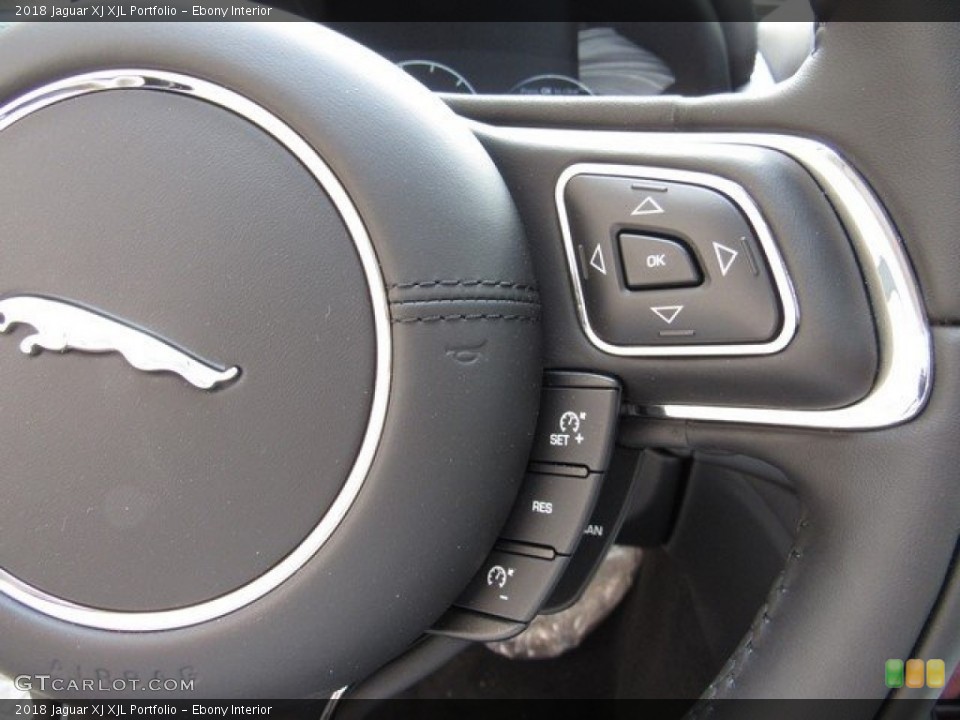 Ebony Interior Controls for the 2018 Jaguar XJ XJL Portfolio #126255931