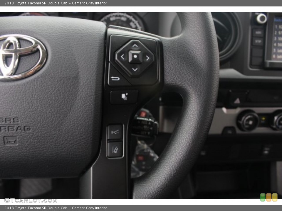 Cement Gray Interior Controls for the 2018 Toyota Tacoma SR Double Cab #126260833