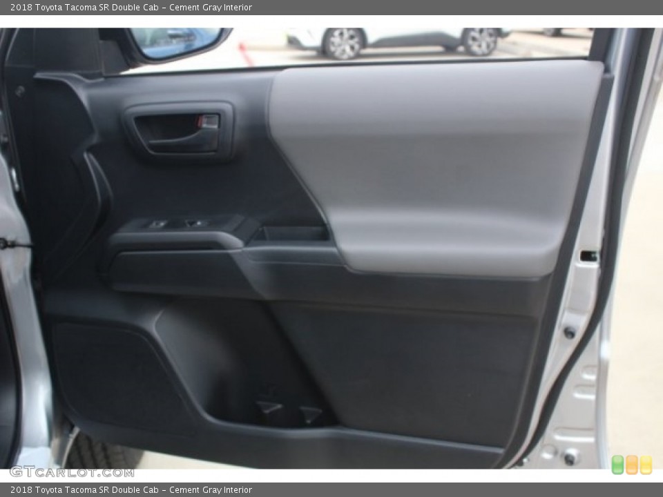 Cement Gray Interior Door Panel for the 2018 Toyota Tacoma SR Double Cab #126261025