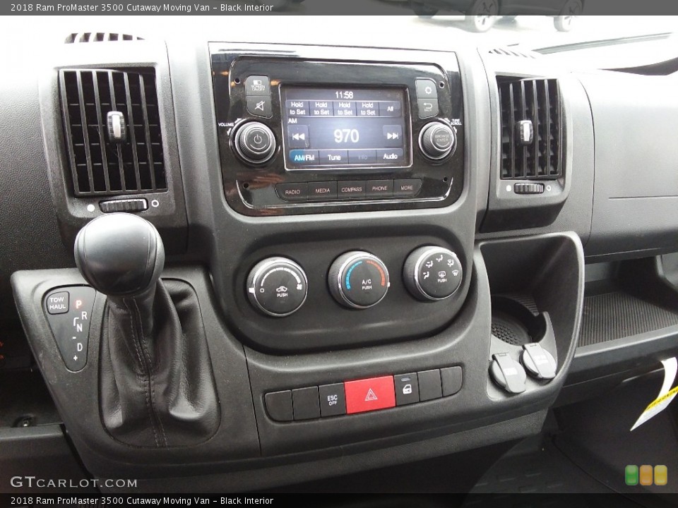 Black Interior Controls for the 2018 Ram ProMaster 3500 Cutaway Moving Van #126279129