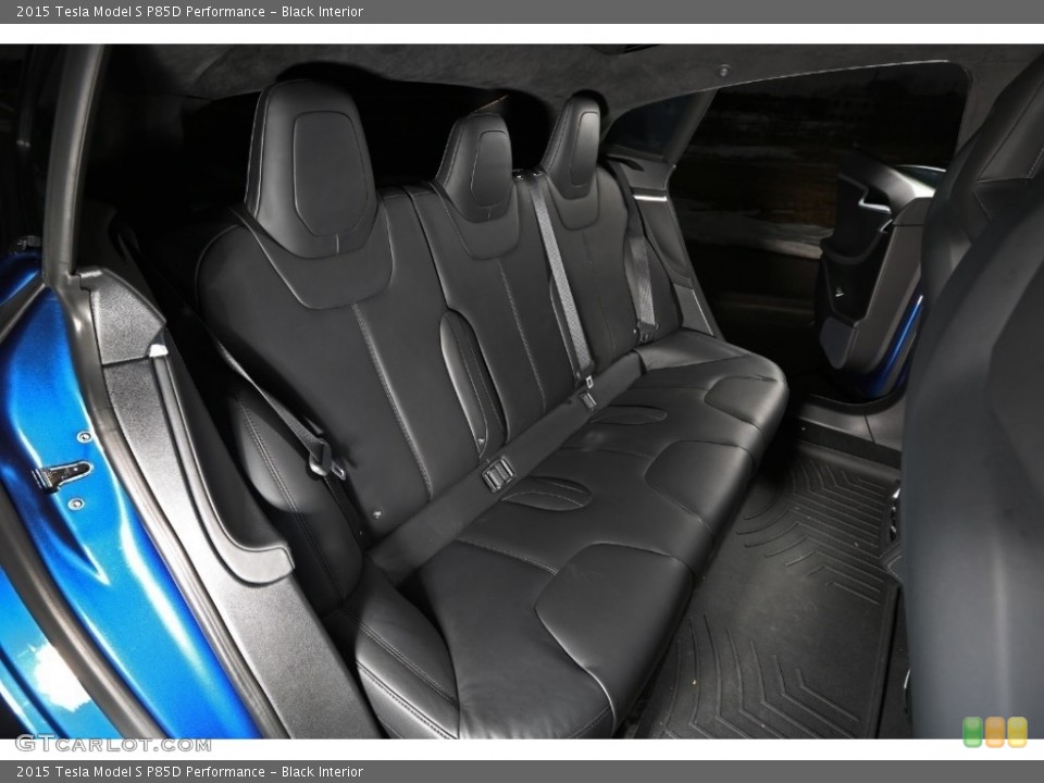 Black Interior Rear Seat for the 2015 Tesla Model S P85D Performance #126305439