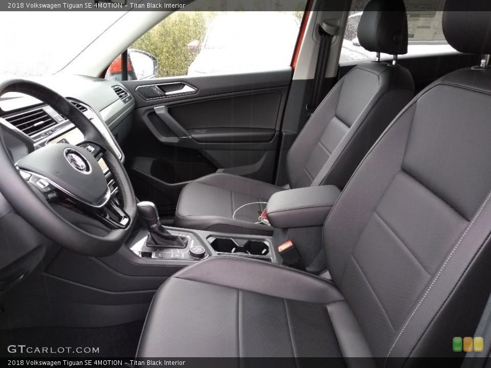 Titan Black Interior Front Seat for the 2018 Volkswagen Tiguan SE 4MOTION #126306597