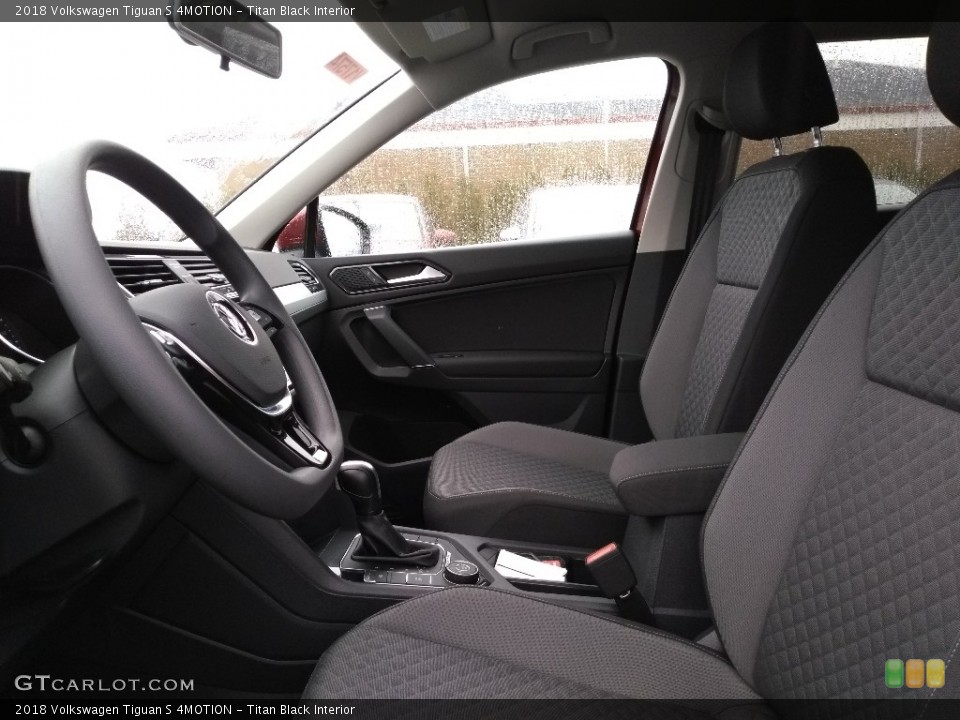 Titan Black Interior Front Seat for the 2018 Volkswagen Tiguan S 4MOTION #126306888