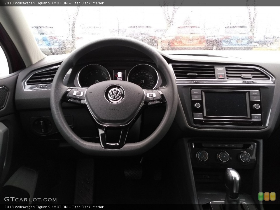Titan Black Interior Dashboard for the 2018 Volkswagen Tiguan S 4MOTION #126306914