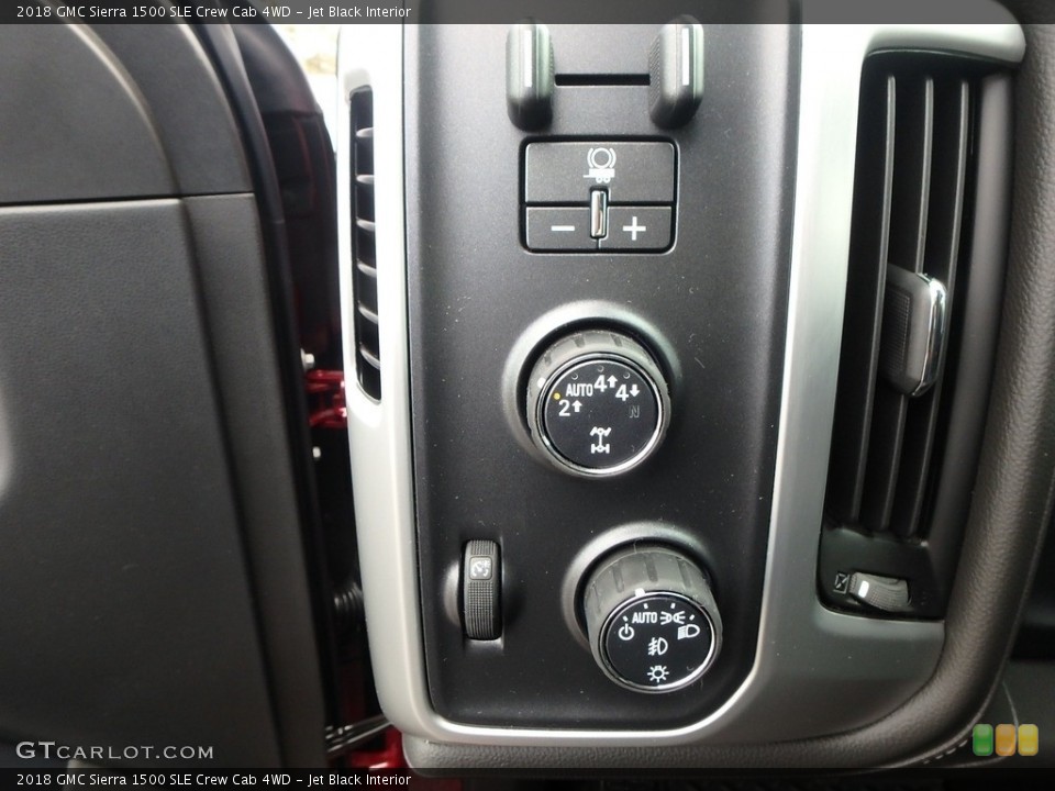 Jet Black Interior Controls for the 2018 GMC Sierra 1500 SLE Crew Cab 4WD #126314463