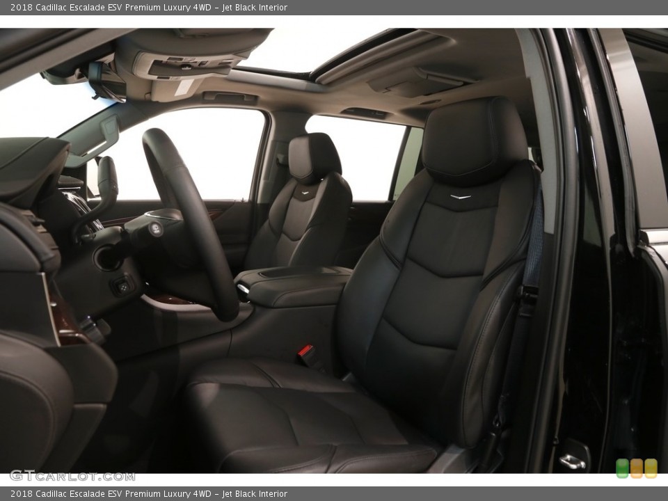 Jet Black Interior Front Seat for the 2018 Cadillac Escalade ESV Premium Luxury 4WD #126319878