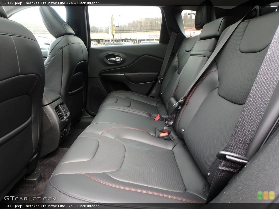Black Interior Rear Seat for the 2019 Jeep Cherokee Trailhawk Elite 4x4 #126321270