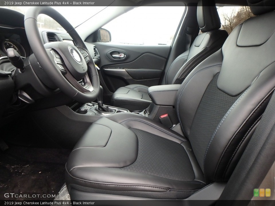 Black Interior Front Seat for the 2019 Jeep Cherokee Latitude Plus 4x4 #126323730