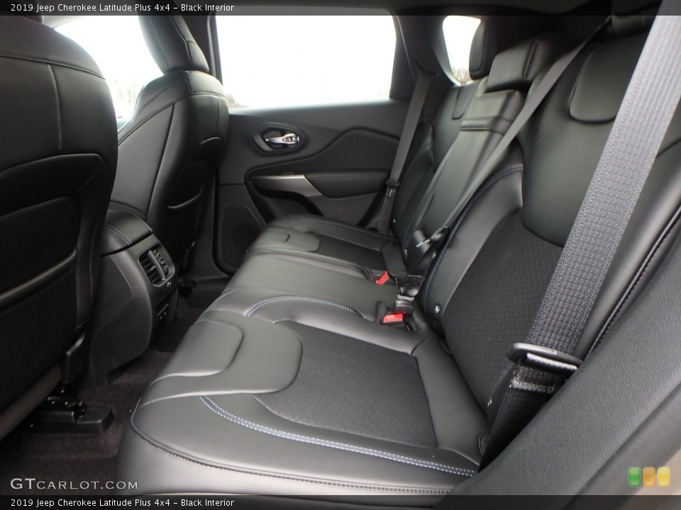 Black Interior Rear Seat for the 2019 Jeep Cherokee Latitude Plus 4x4 #126323754