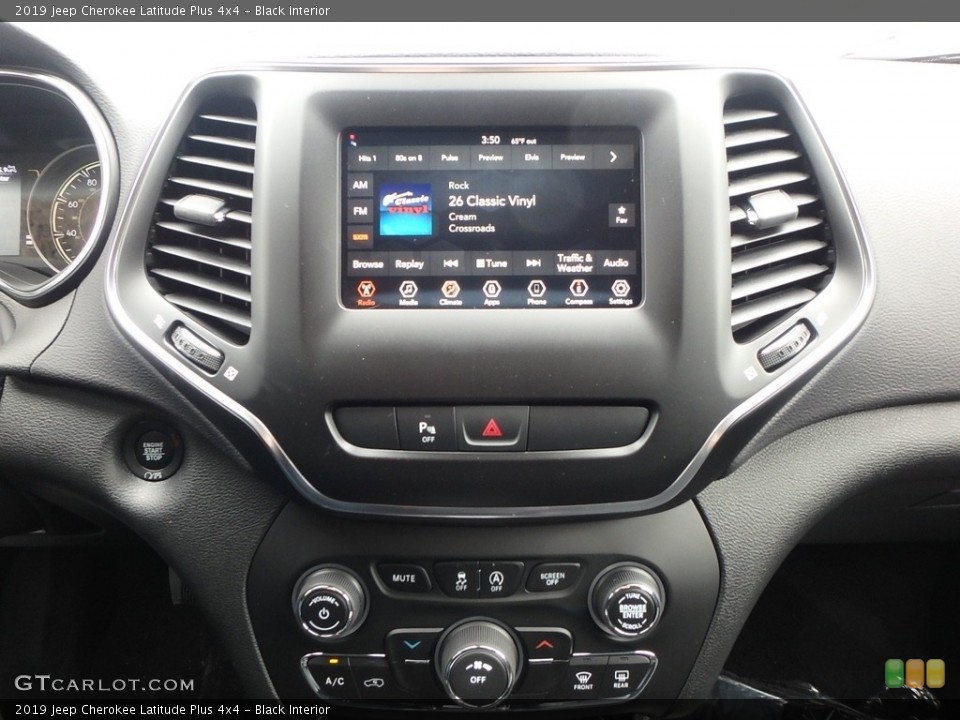 Black Interior Controls for the 2019 Jeep Cherokee Latitude Plus 4x4 #126323871