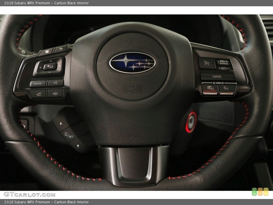 Carbon Black Interior Steering Wheel for the 2018 Subaru WRX Premium #126325302